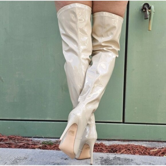 Women's Thigh High Over the Knee Stiletto Boots - Picture 8 of 8